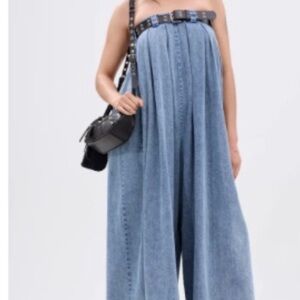 AKIRA Blue Denim Jumpsuit